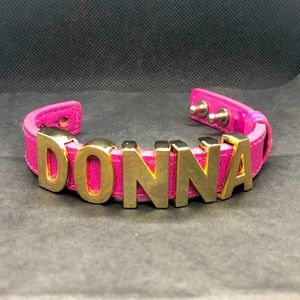 Personalized “Donna” Genuine Leather Bracelet